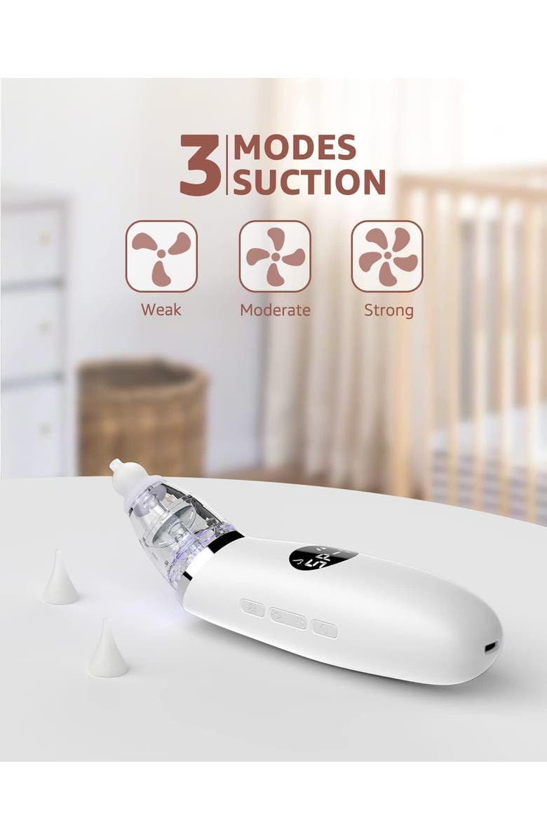 GROWNSY Baby Nasal Aspirator, Alternate, color, White