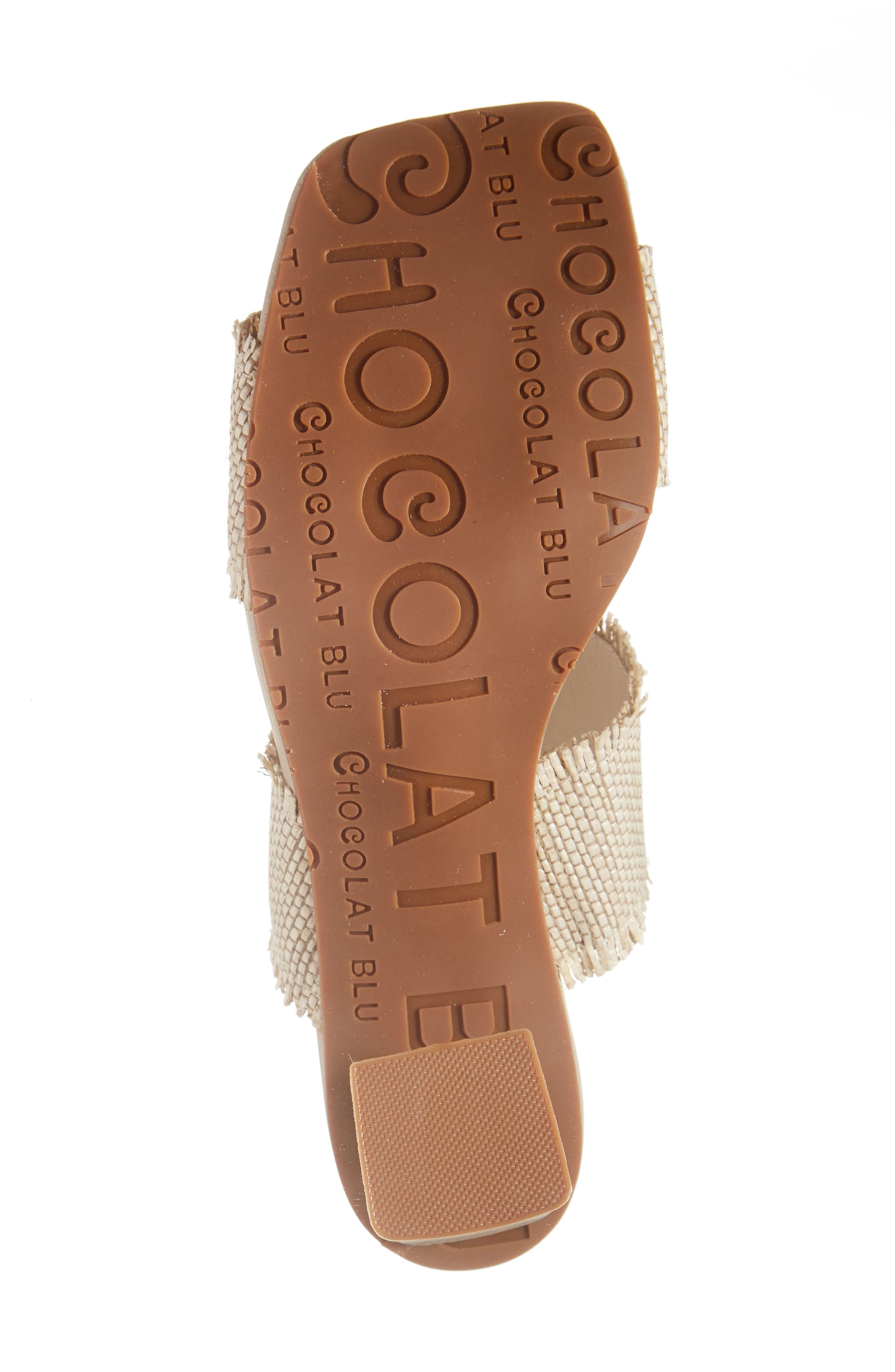 Chocolat Blu Dom Slide Sandal, Alternate, color, Cream Raffia