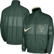 Nike Men's Nike Hunter Green Milwaukee Bucks Courtside Versus Capsule Full-Zip Jacket