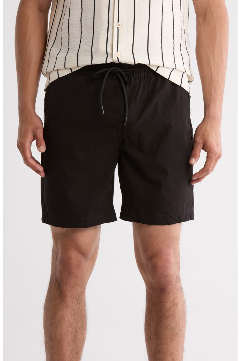 Pull-On Shorts, Main, color, BLACK