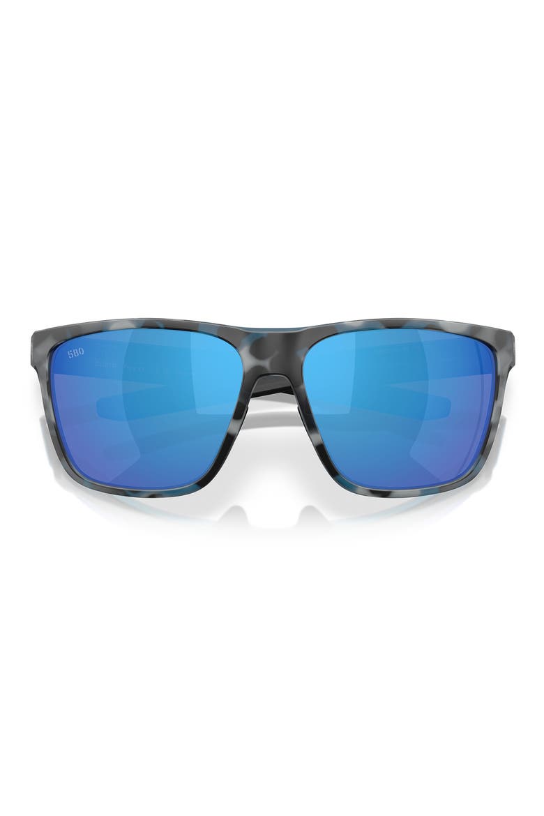 Ferg 62mm Polarized Mirrored Pillow Sunglasses, Alternate, color, DEEP WATER CAMO / BLUE 580G