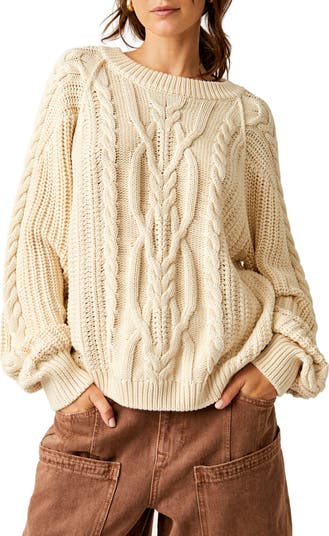 Frankie Cable Cotton Sweater