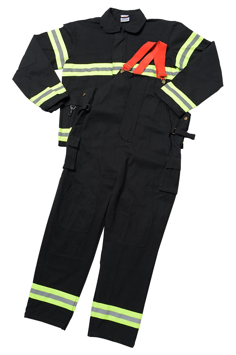 Firefighter Suit, Alternate, color, Black