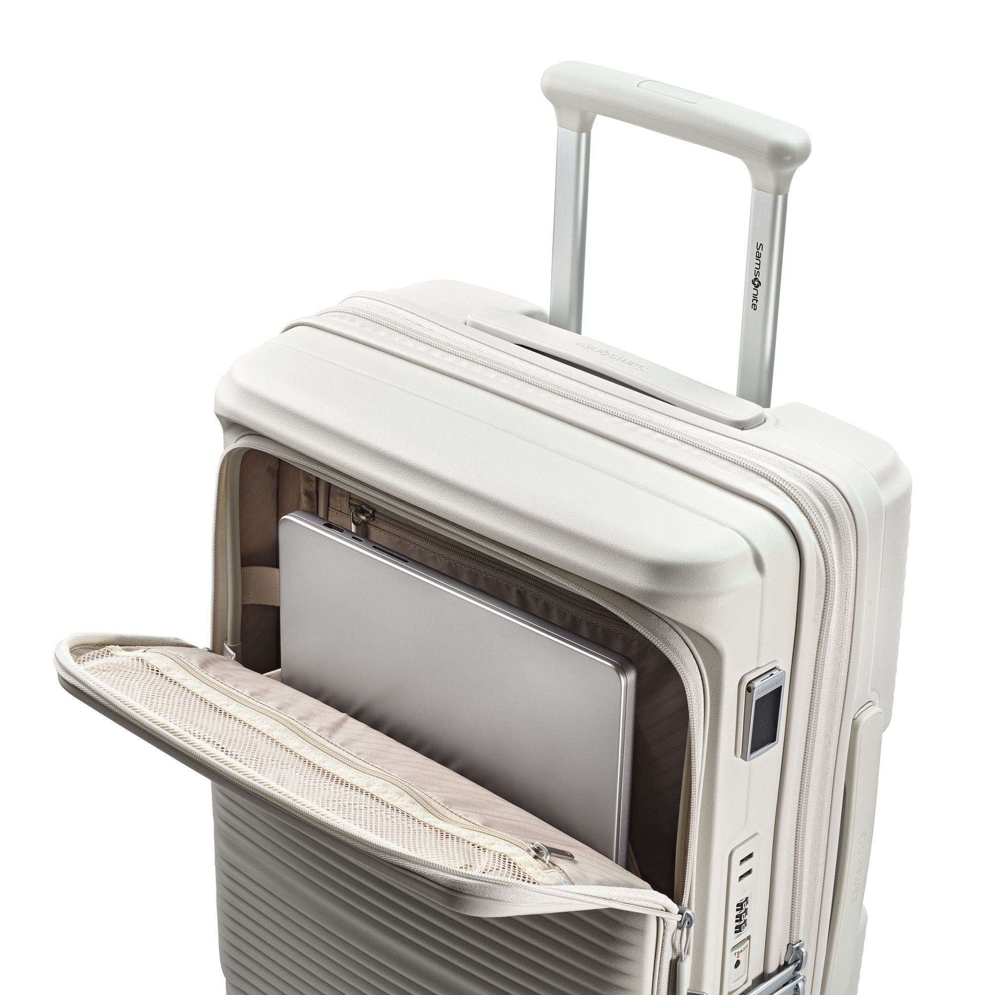Samsonite Paralux Carry-On Spinner, Alternate, color, Stone Grey