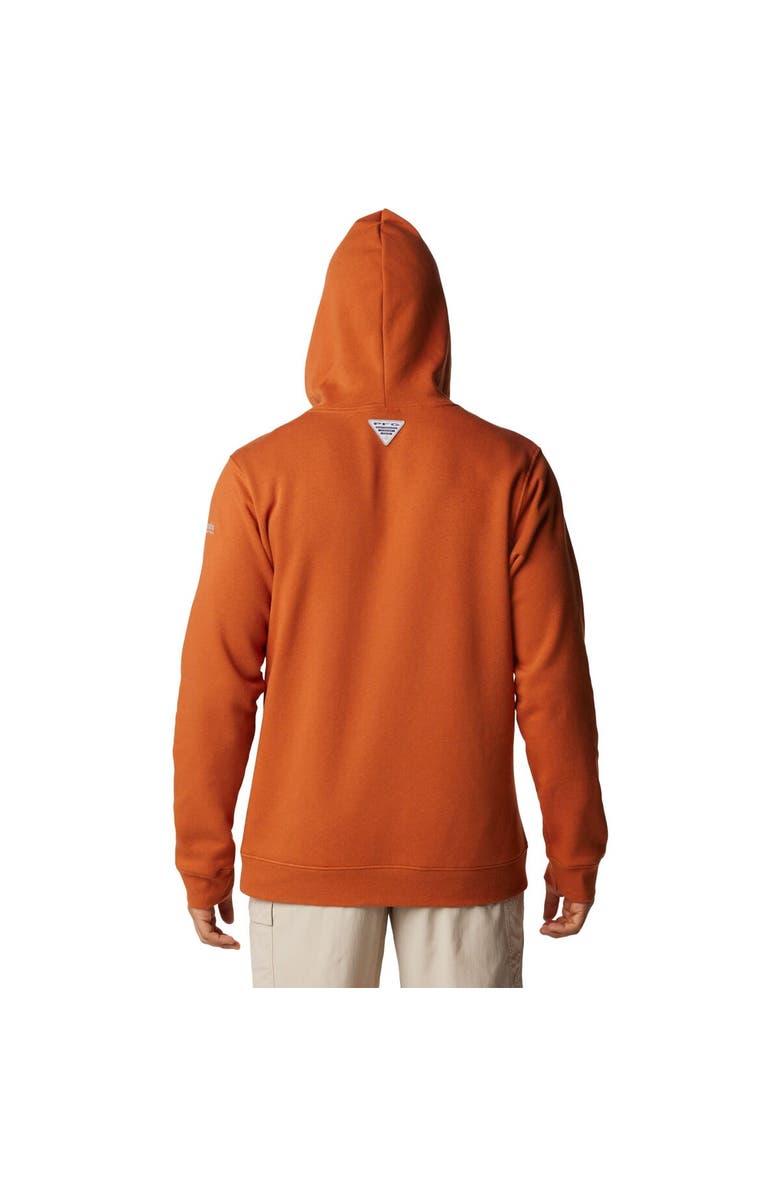 Columbia Men's Columbia Burnt Orange Texas Longhorns PFG Fish Flag II Pullover Hoodie, Alternate, color, Burnt Orange