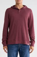 Lucky Brand Waffle Knit Jersey Hoodie