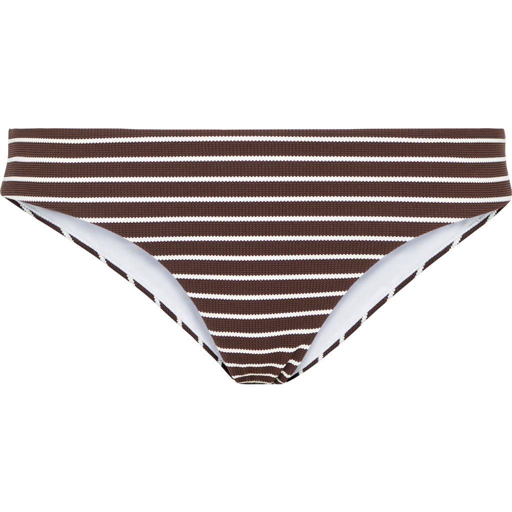 Brunello Cucinelli Striped Jacquard Bikini Briefs In Brown