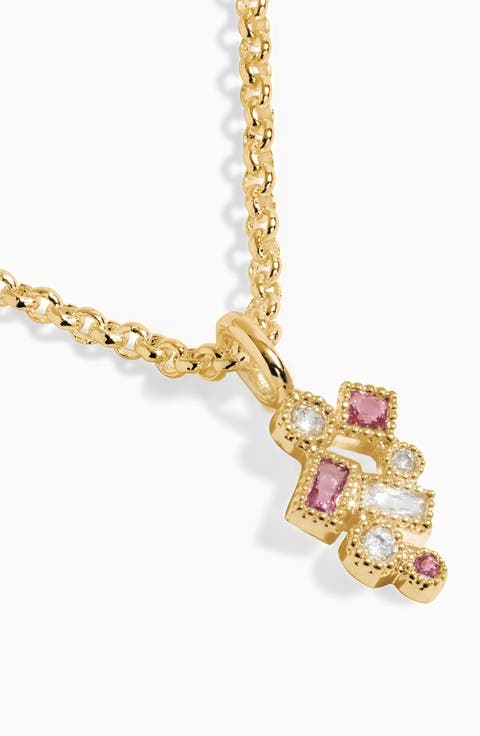 A Little 'Happiest Of Birthdays' Necklace In Gold-Tone Plating