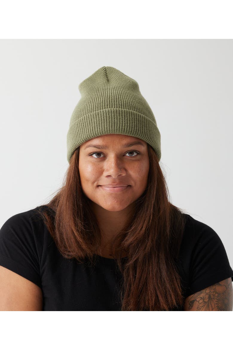 Ribbed Beanie, Alternate, color, Army