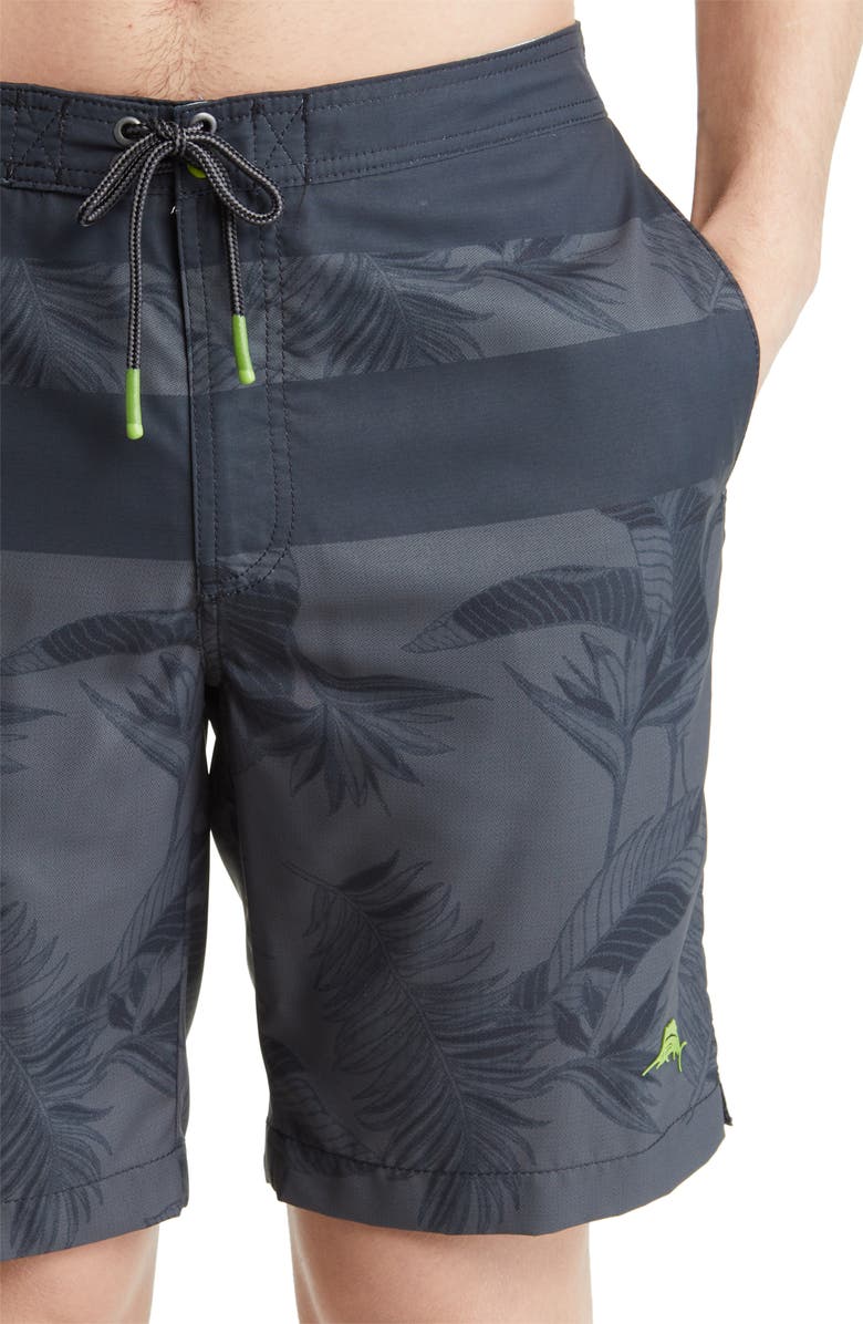 Tommy Bahama Baja Palm Noir Swim Trunks, Alternate, color, 