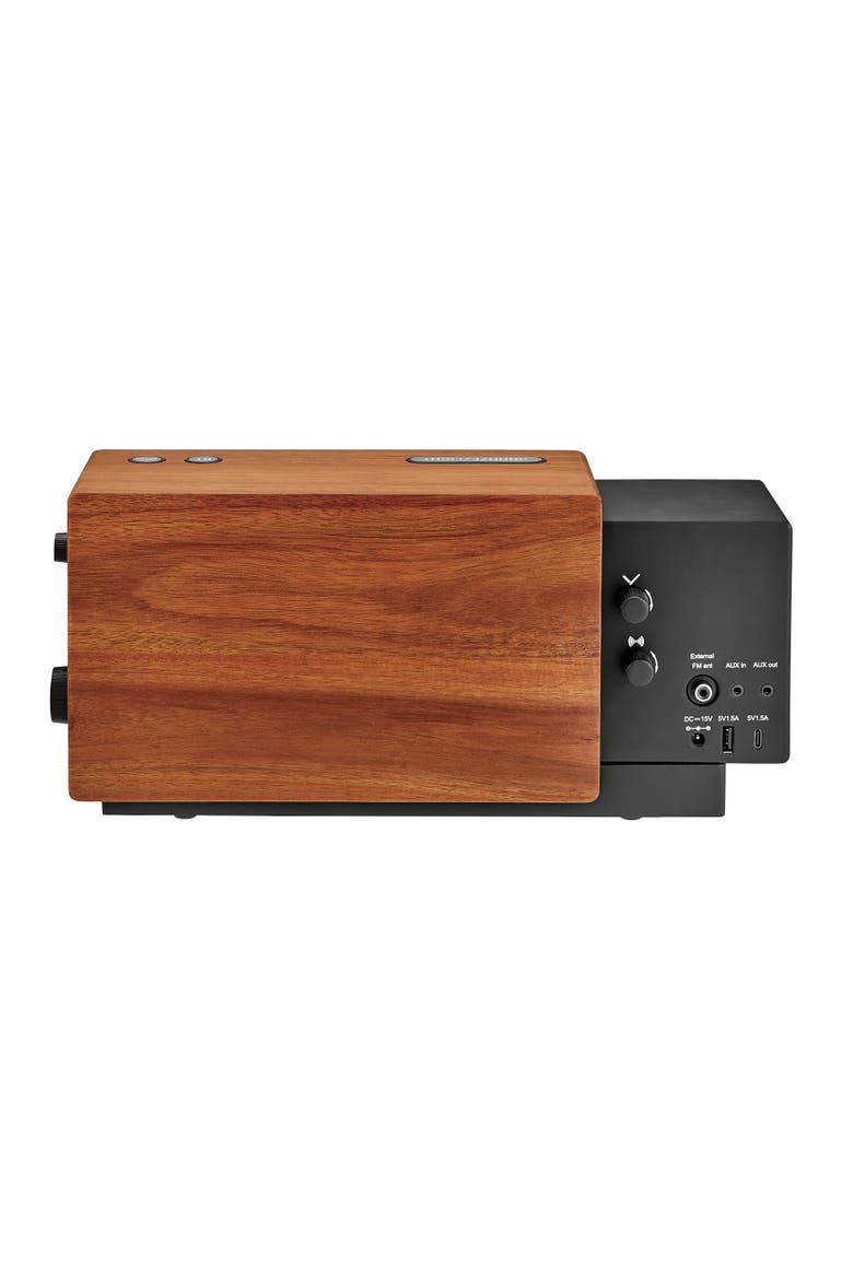 Precision Tone Clock Radio, Gold Tone, Alternate, color, Brown
