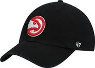 '47 Men's '47 Black Atlanta Hawks Team Clean Up Adjustable Hat