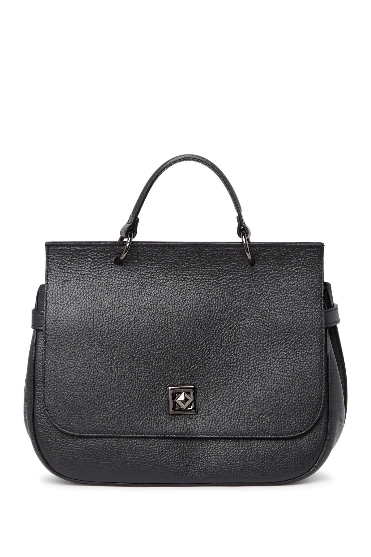 RENATA CORSI Leather Satchel Bag, Main, color, 