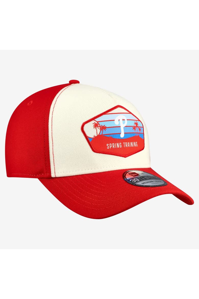 Men's New Era  Stone Philadelphia Phillies 2026 Spring Training Fan Pack Gradient 39THIRTY Flex Hat, Alternate, color, Stone