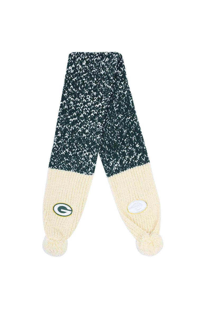 Green Bay Packers Confetti Scarf with Pom, Alternate, color, Green