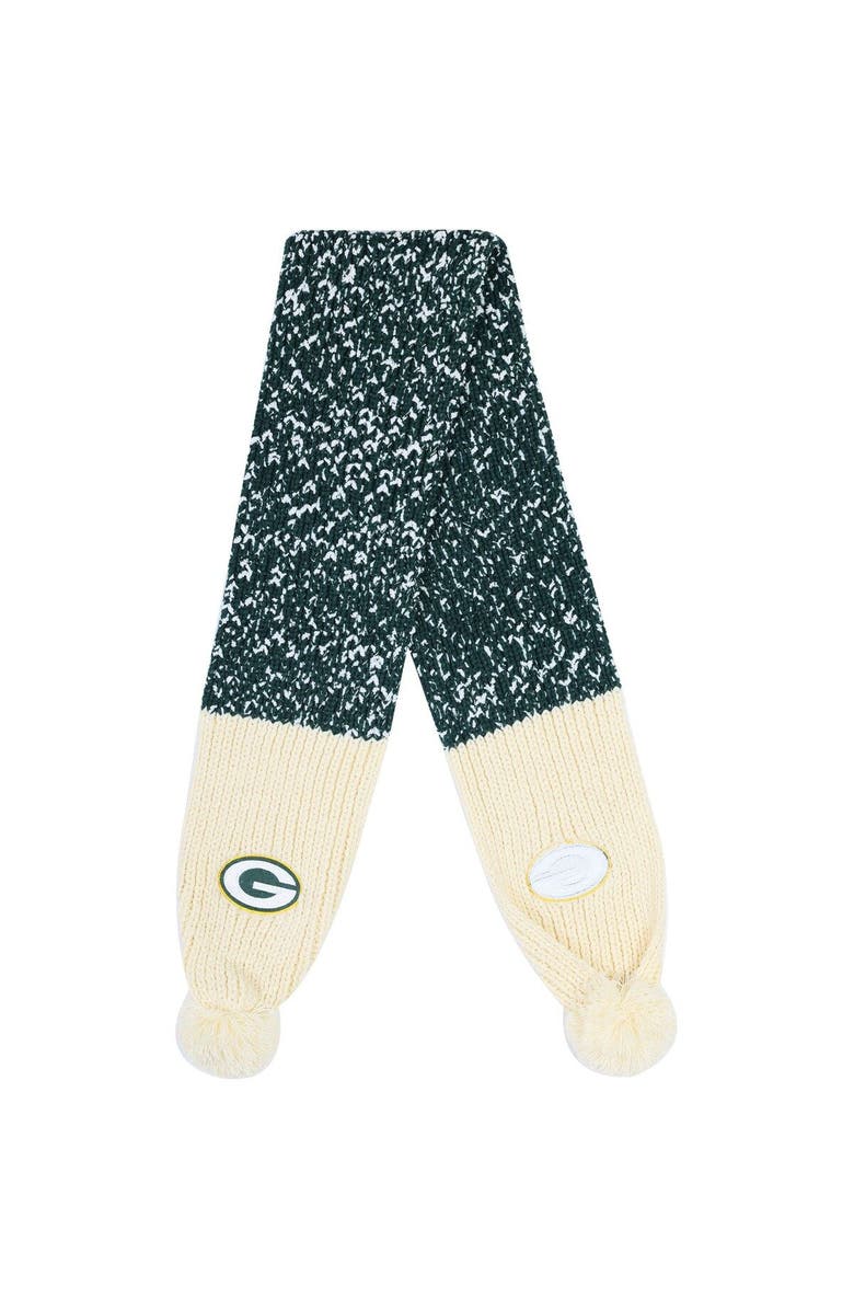 FOCO Green Bay Packers Confetti Scarf with Pom, Alternate, color,