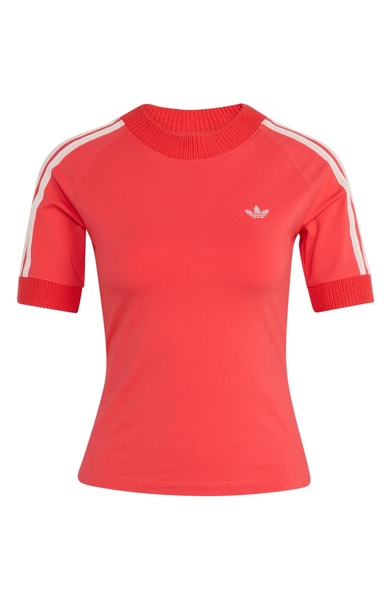 adidas Originals Knit Logo T-Shirt, Alternate, color, Semi Lucid Red/ /