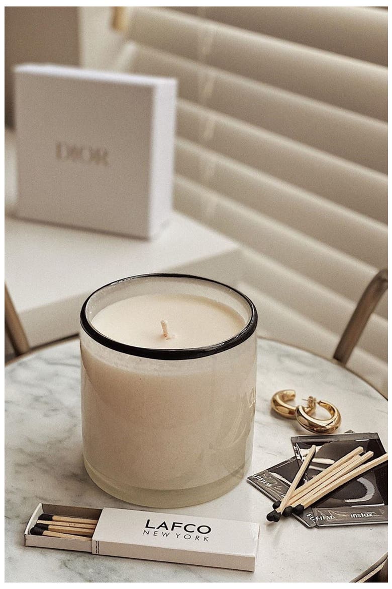 Champagne Signature Candle, Alternate, color, WHITE