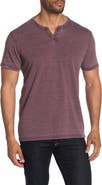 Lucky Brand Button Notch Neck T-Shirt
