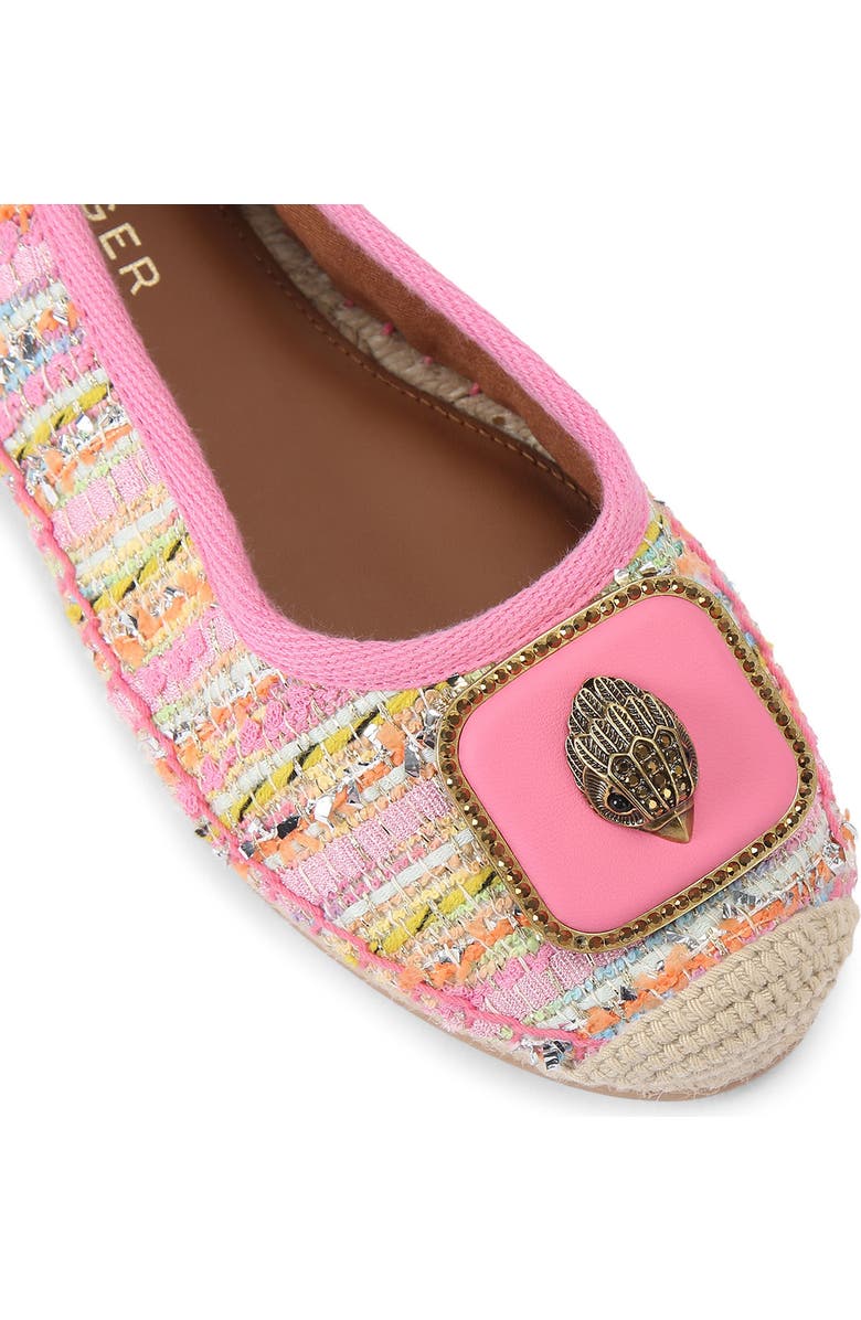 Kurt Geiger London Pimlico Espadrille Ankle Wrap Ballet Flat, Alternate, color, Pink