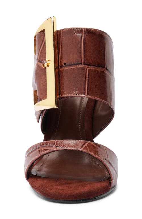 Schutz Beatrix Slide Sandal In Brown