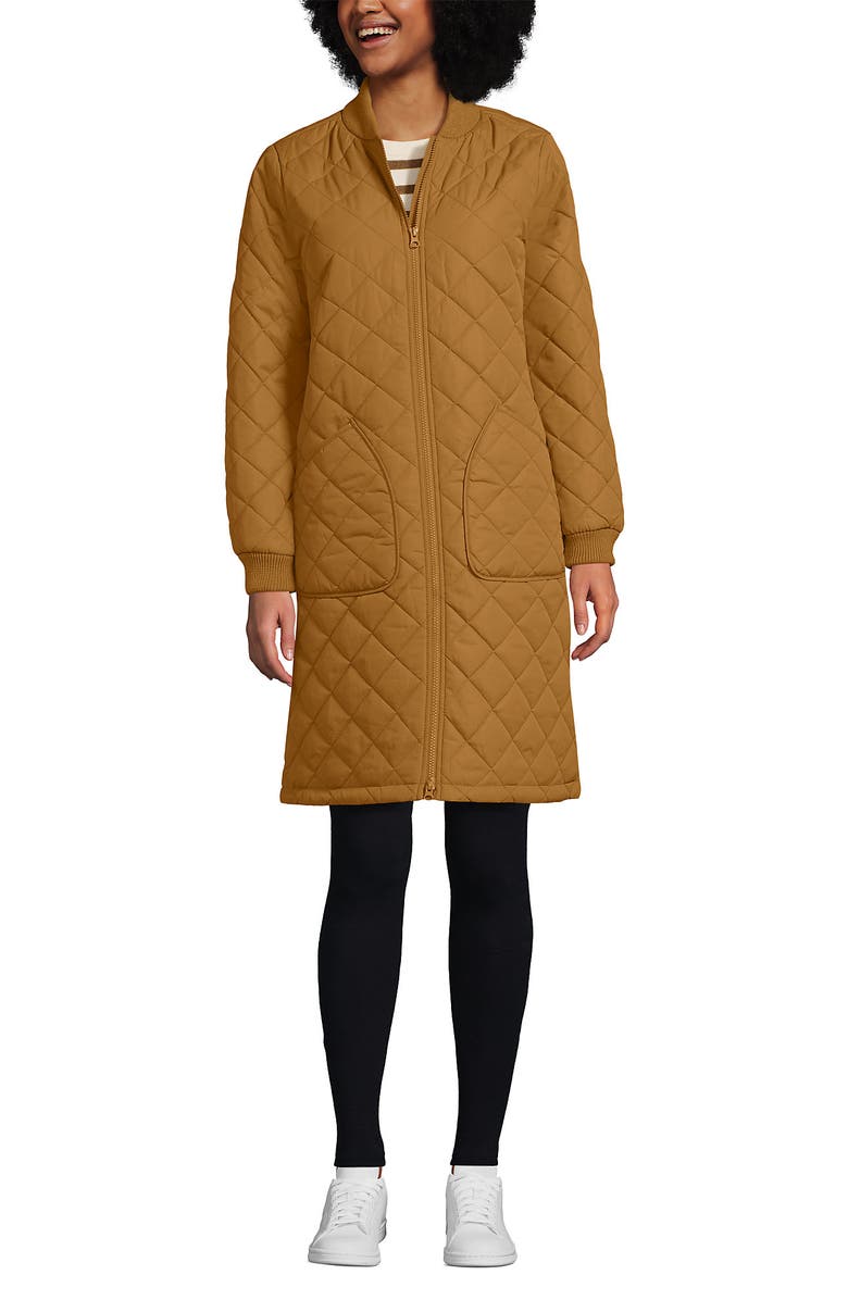 Lands' End FeatherFree Insulated Bomber Coat, Alternate, color, 