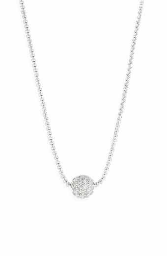 NORDSTROM RACK Pavé Ball Pendant Necklace
