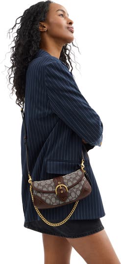 バッグ Coach Signature Soho Shoulder Bag Canvas COACH Soho Signature Jacquard Shoulder Bag at Hamilton Place