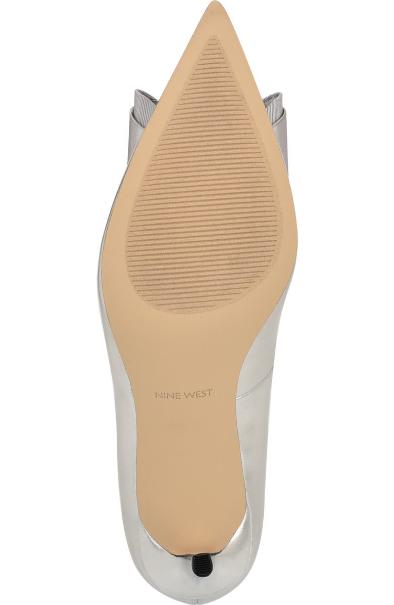 Nine West Ceryn Pointed Toe Pump, Alternate, color, Silver