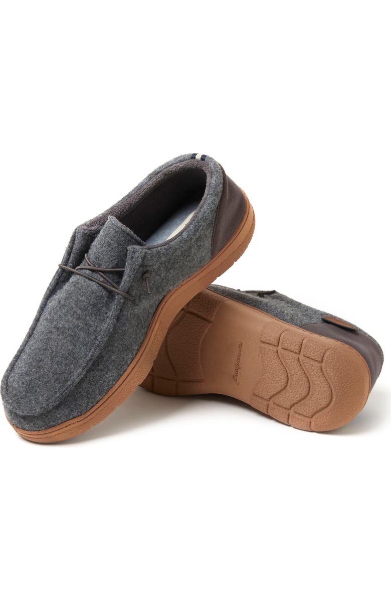 DEARFOAMS Bennet Chukka Slippers, Alternate, color, Dark Heather Grey