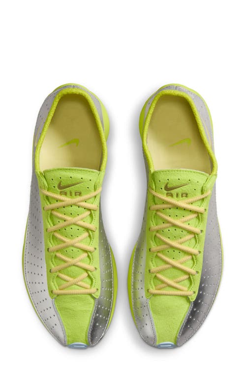 Nike Air Superfly Suede And Perforated Metallic Leather Sneakers In Green
