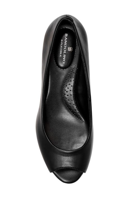 BANDOLINO BANDOLINO PEEP TOE WEDGE PUMP