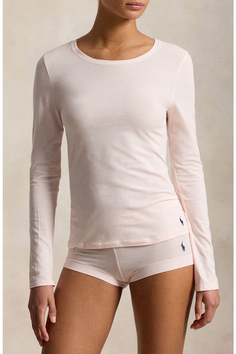 Baselayer Stretch Cotton T-Shirt, Main, color, GARDEN ROSE