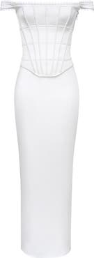 HOUSE OF CB Strapless Corset Column Dress