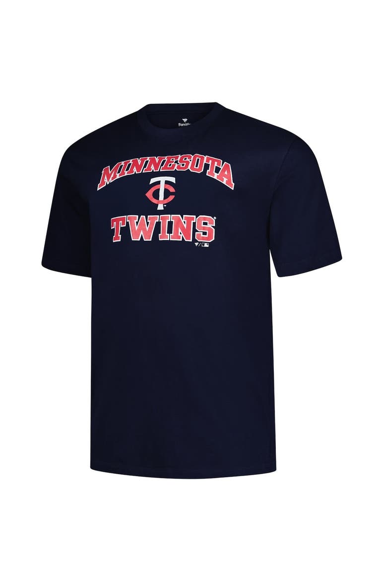Men's Profile  Navy Minnesota Twins Big & Tall Heart & Soul T-Shirt, Alternate, color, Navy