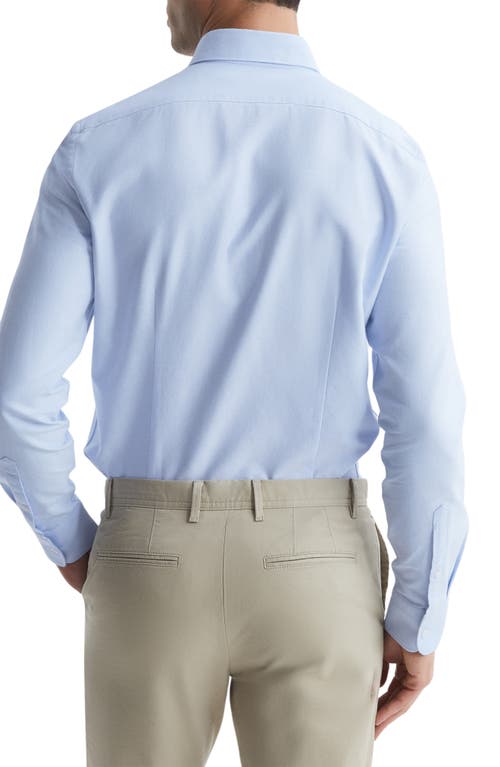 Reiss Soft Blue Slim-fit Button-down Collar Cotton Oxford Shirt In Blue