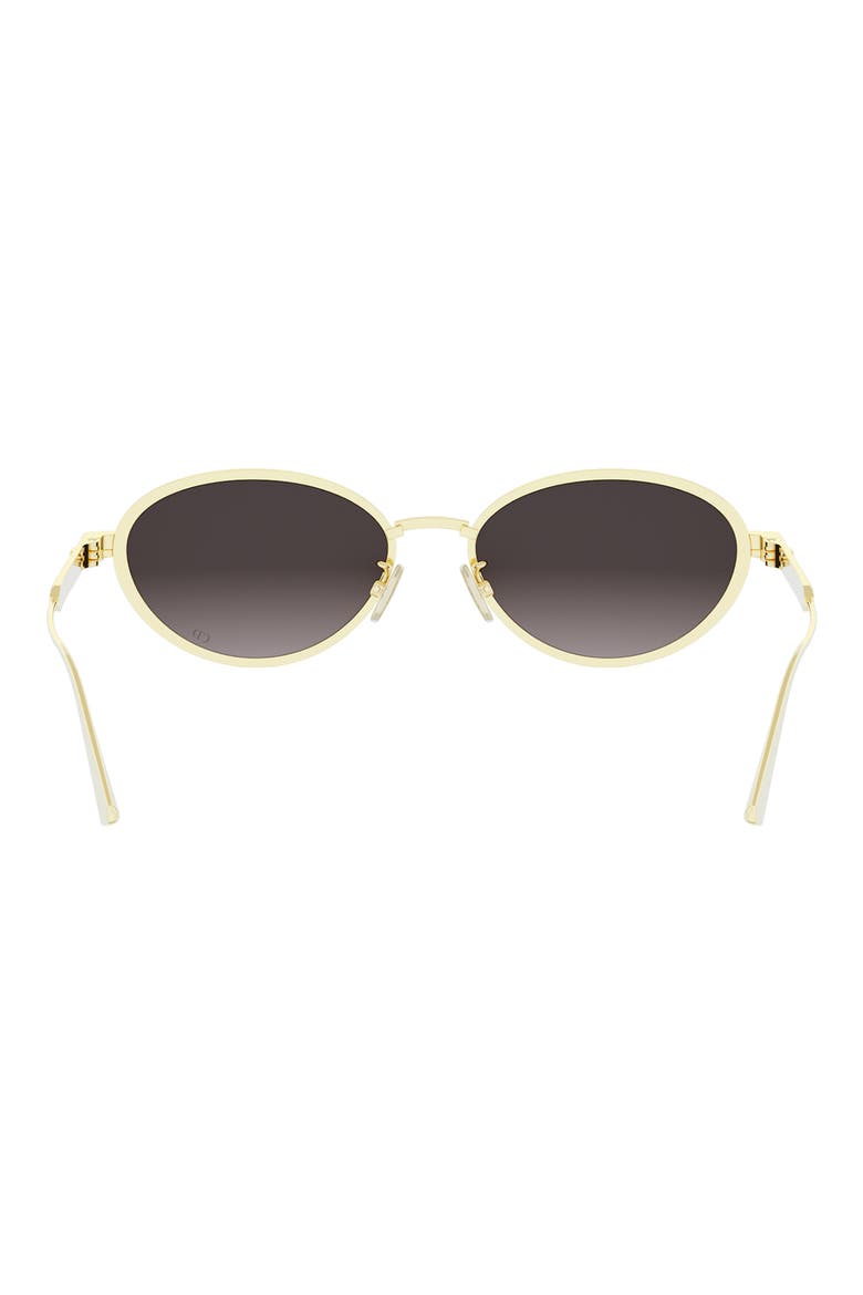 'DiorCannage R1U Oval Sunglasses, Alternate, color, SHINY GOLD / GRADIENT SMOKE