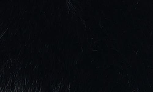 Azalea Wang Old Hollywood Faux Fur Jacket In Black