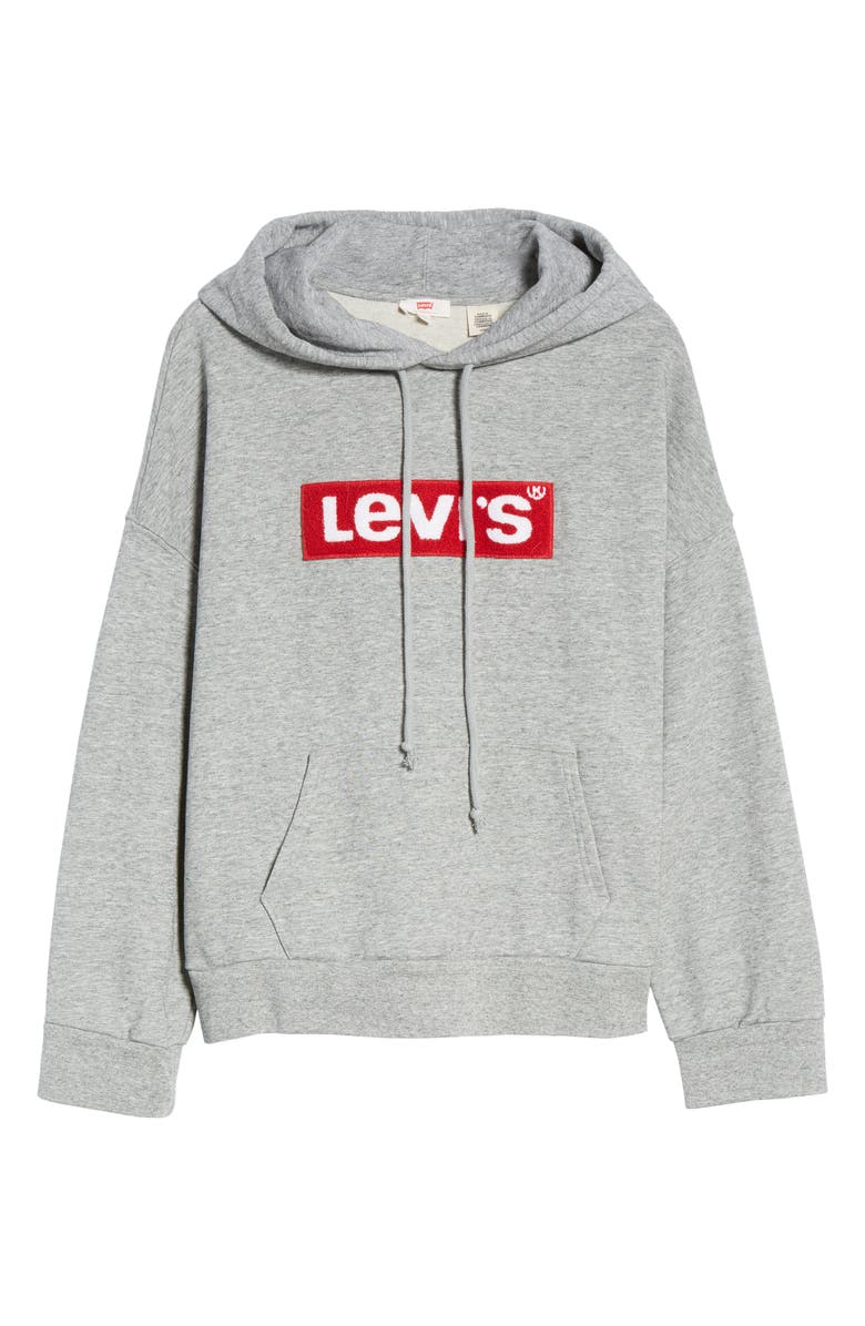 Levi's<sup>®</sup> Logo Patch Oversize Hoodie, Alternate, color, 