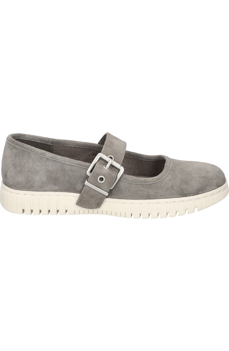 Bella Vita Astro Mary Jane Flat, Alternate, color, Grey Kidsuede Leather