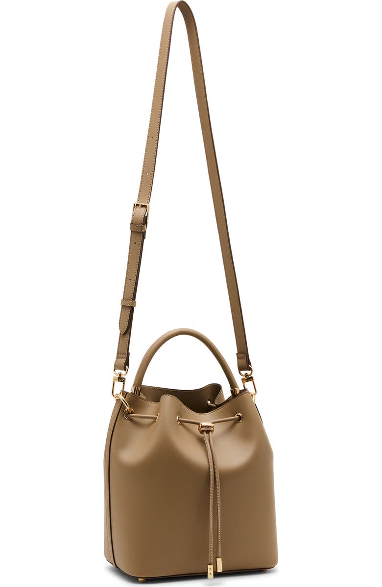 Anne Klein Medium Bucket Bag with Pouch, Alternate, color, Truffle