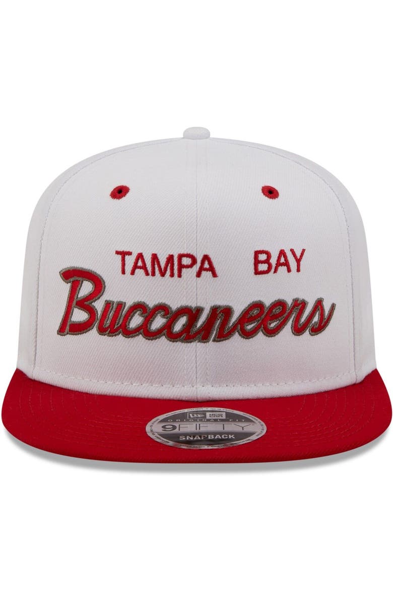 New Era Men's New Era White/Red Tampa Bay Buccaneers Sparky Original 9FIFTY Snapback Hat, Alternate, color, White