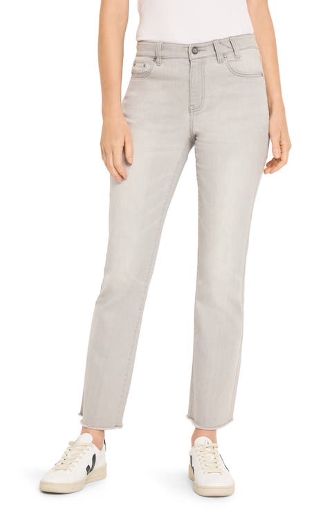 Frayed Ankle Demi Bootcut Jeans