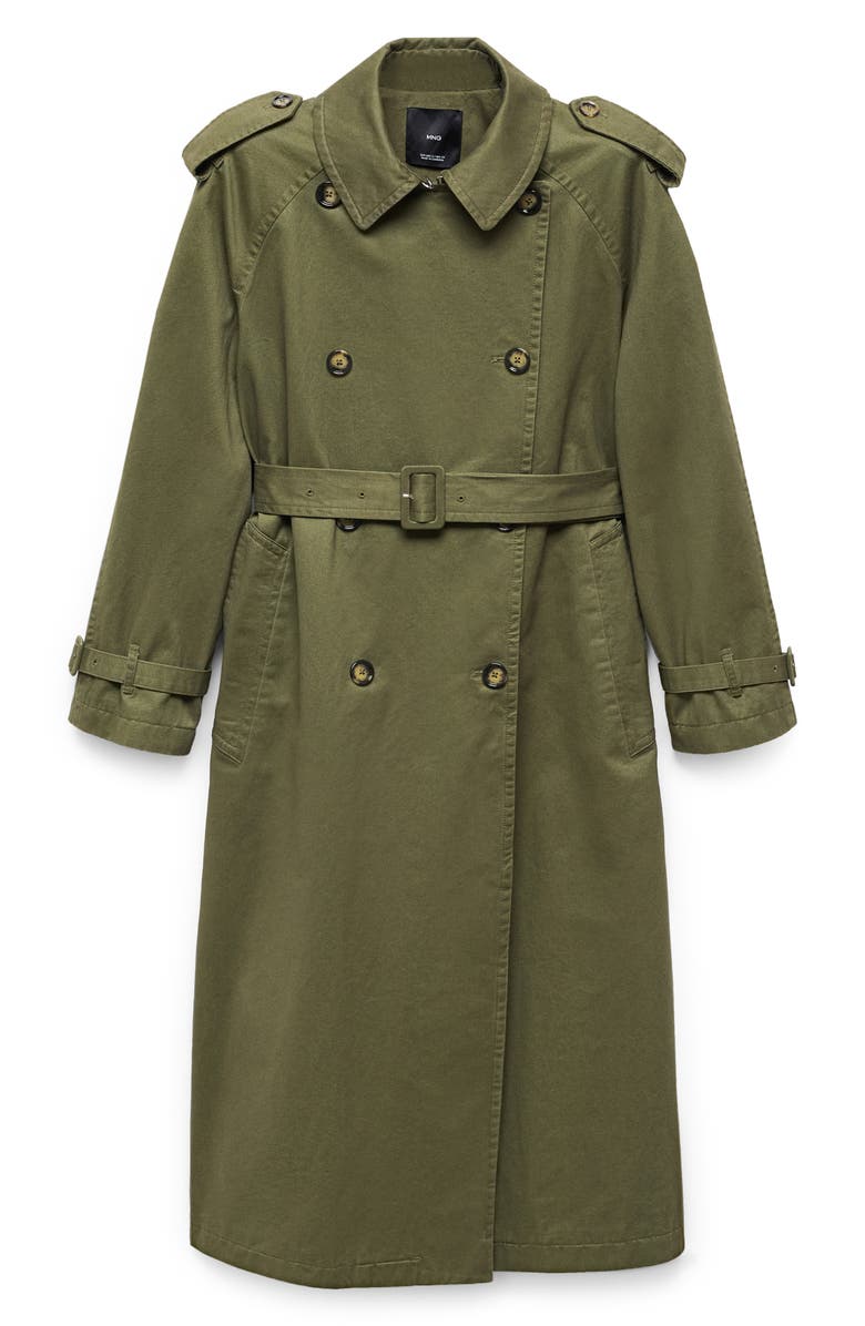 MANGO Cotton Trench Coat, Alternate, color,