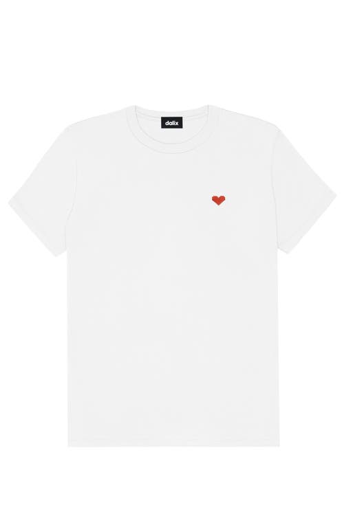 Dalix Womens Pixel Heart Jersey Relaxed Tee