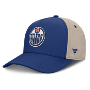 FANATICS Men's Fanatics Royal/Tan Edmonton Oilers 2026 Stanley Cup Playoffs Locker Room Adjustable Hat