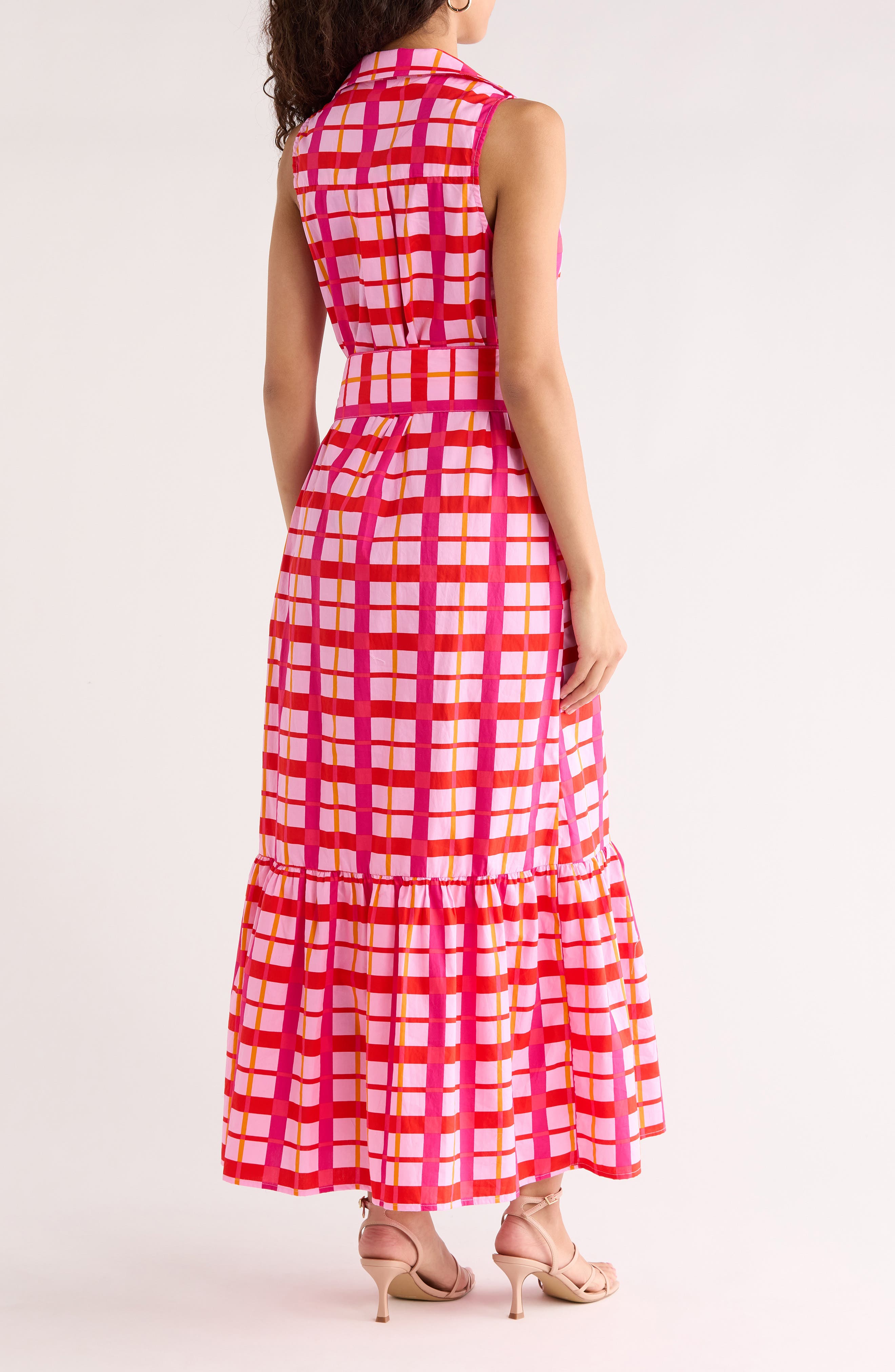 Darvy Plaid Sleeveless Dress - image 2