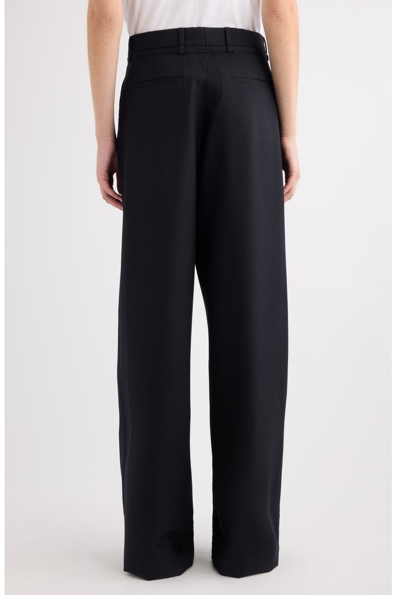 Pincks Den Belted Denim Trousers, Alternate, color, BLACK