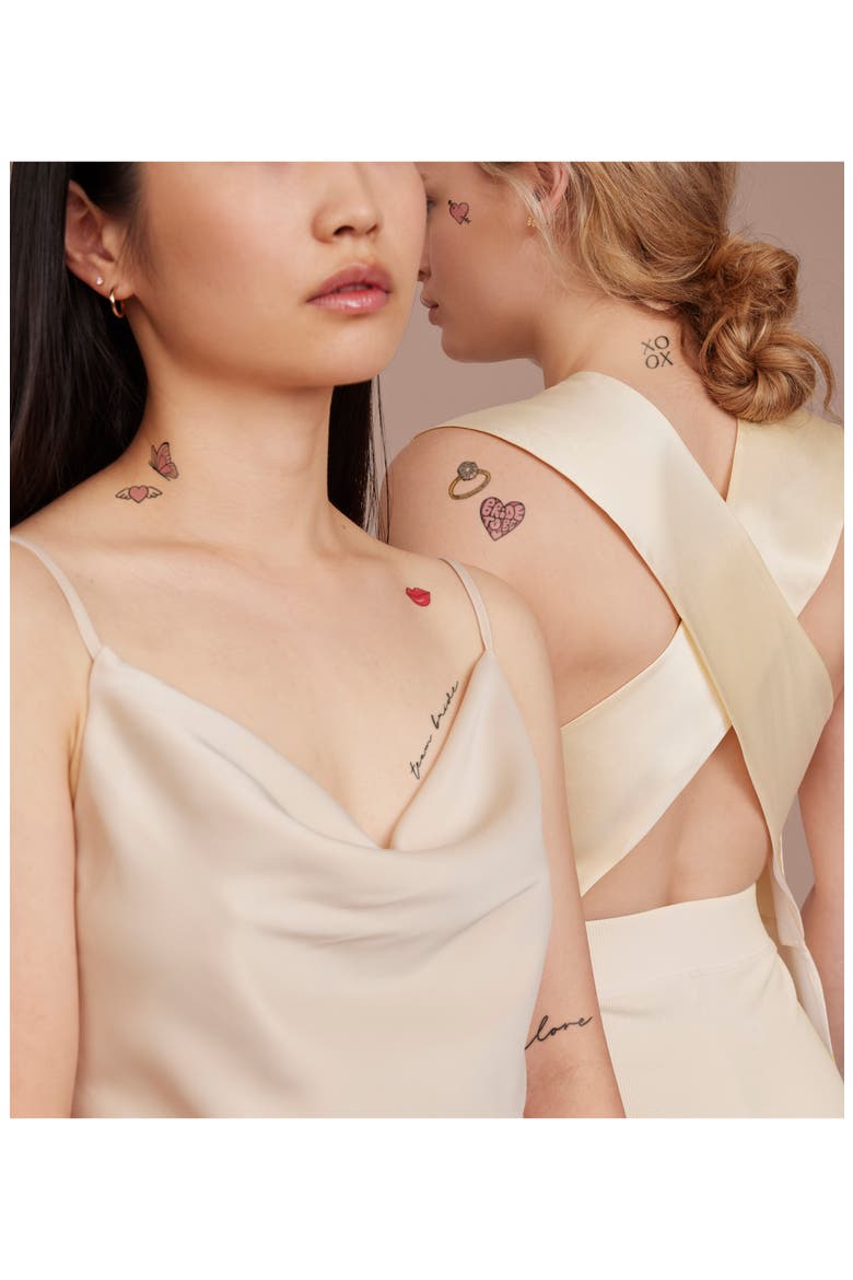 Bachelorette Babe Temporary Tattoos, Alternate, color, MULTI