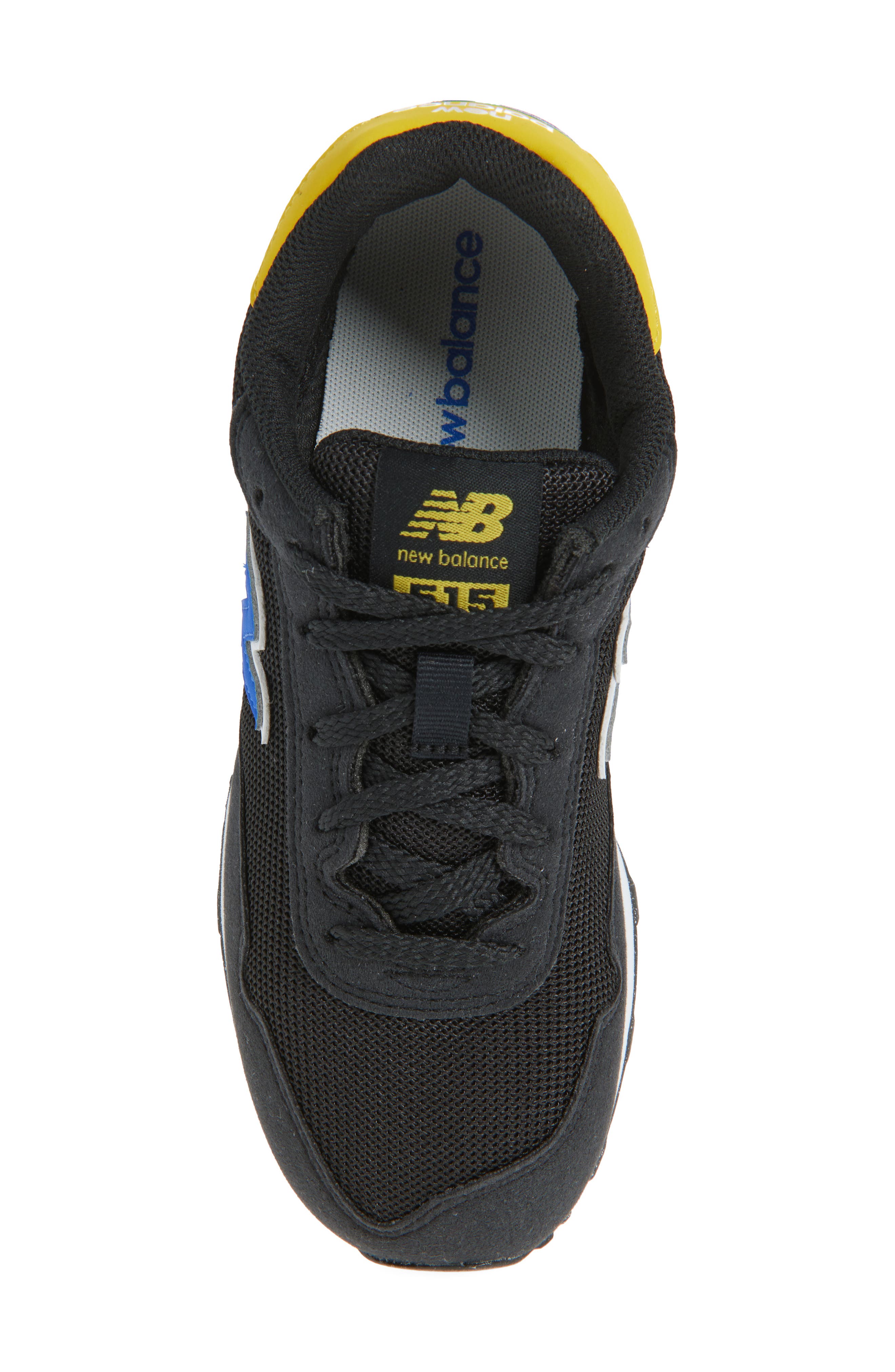 New Balance Kids' 515 Sneaker, Alternate, color, Black/ Blue Gemstone